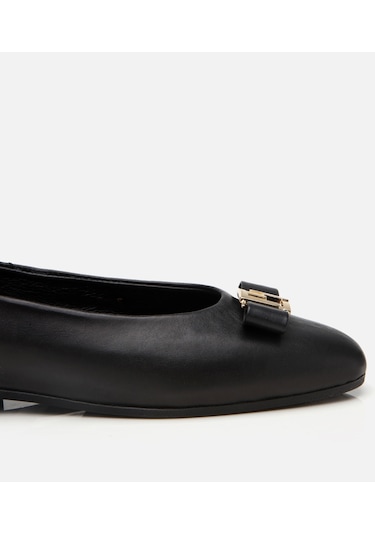 Hotiç Kadın Deri Siyah Tokalı Babet 01ayh309040a100 Siyah-black Siyah