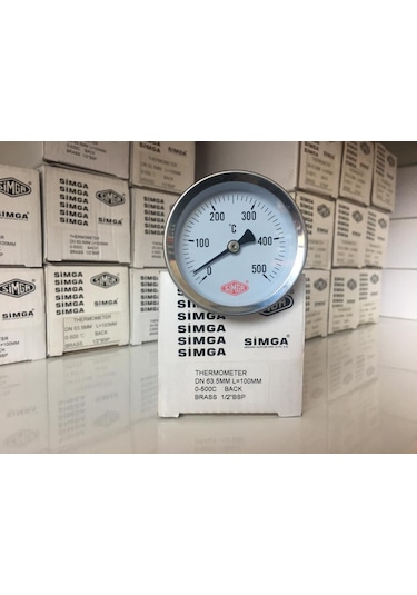 Simga 63 Taş Fırın Çay Kazan Termometre 500 C Derece 10 Cm Dalma Boylu