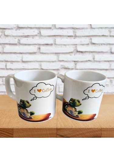 Kaplumbağa Kupa 350 Ml 2'li Set