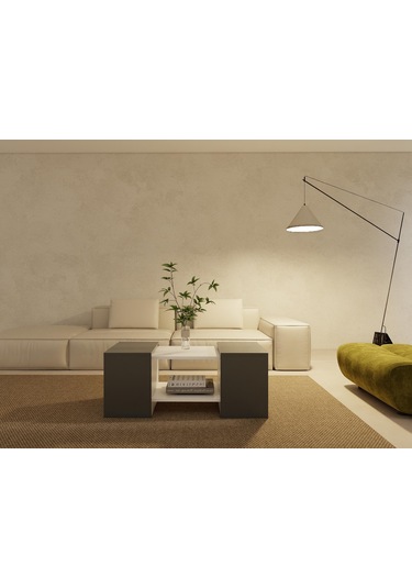 Lupo Orta Sehpa Koyugri-beyaz Koyu Gri