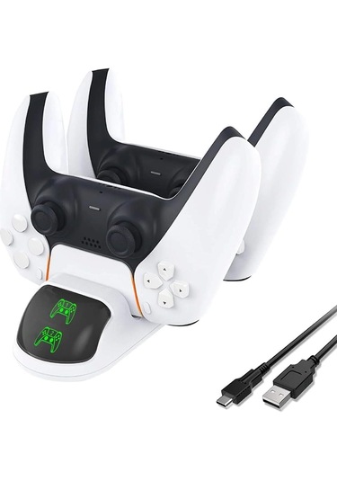 Ps5 Dualsense Kol Şarj Edici Stand Dock Led Göstergeli Tp5-0506b