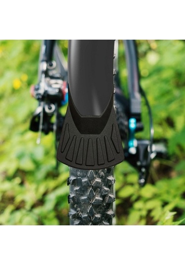 Trendooze Genel Kullanımlı Bisiklet Camur Çamurluk Aşınmaya Dayanıklı Siyah Siyah