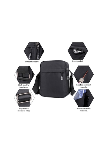 Youtek Hafif Dış Mekan Spor Çantası, Dikey Tek Askılı, Oxford Kumaş, 8005 Modeli Çok Renkli