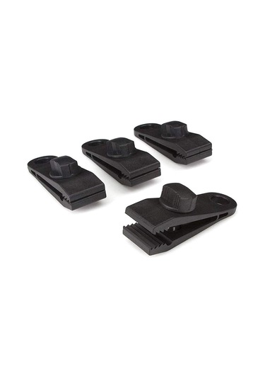 Dolıty 10/12 Adet Tente Tarp Kelepçe Seti Çadır Klipsleri 10-klips+siyah-bungee Siyah