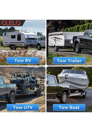 Xuweiwei Clelo Heavy Duty 7 Way Rv Standard Trailer Plug 8ft Pvc Kablo Rvs Çim Biçme Makineleri Römorklar