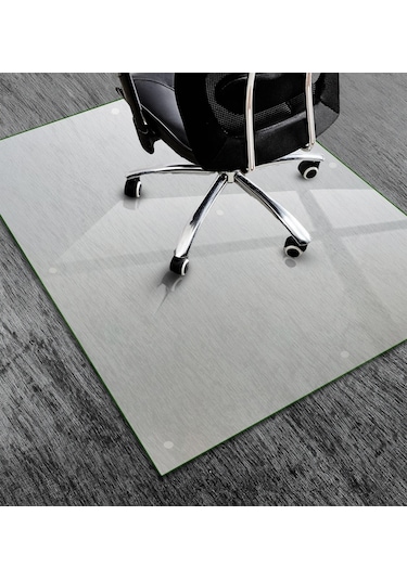 Cam Sandalye Matı Satina 100cm X 120cm
