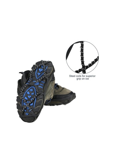 Novahub Çok Renkli Buz Crampon Kış Kar Botu Kapatıcılar, Kaymaz Çekiş Çivileri, Buz Tutucu Çok Renkli