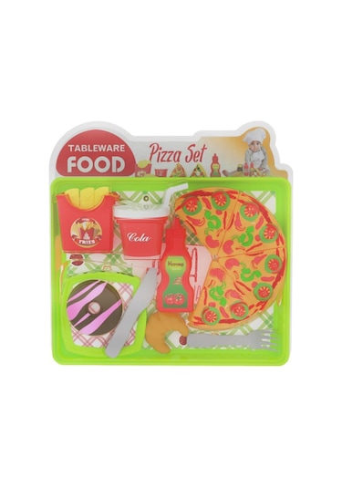 Uçar Oyuncak Tableware Food Tepsili Pizza Set
