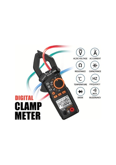 Xuweiwei 1288c Yüksek Hassasiyetli Dijital Kelepçe Metre Gerçek Rms 600a Voltaj Akım Test Cihazı Abs