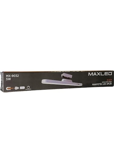 Maxled MX-9032 Şarjlı Mıknatıslı 3 Renkli Dokunmatik Led Lamba