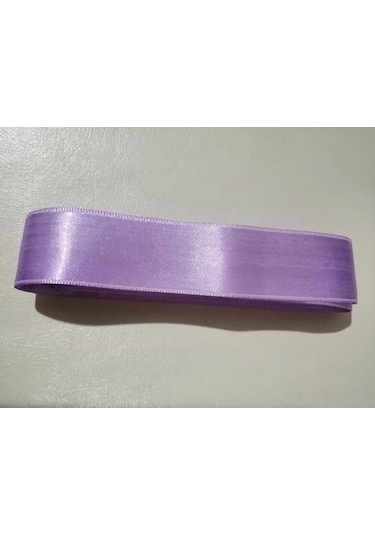 Abarta Saten Kurdele %100polyester 30mm 3cm -lila-5 Metre 3 CM