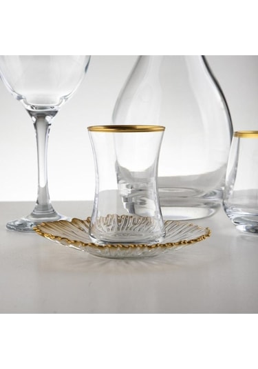 Çeyizci Çarşı Camger 61 Parça 12 Kişilik Sofra Seti Soft Gold 10091.25