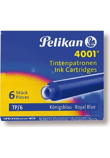Pelikan Mavi Kartuş 4001 Tp6