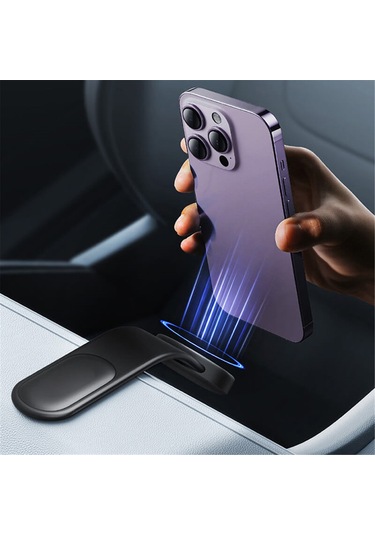 Yifomall Araç Telefon Tutucu Manyetik, Çekmeceli Süngerli, Navigasyon İçin Uygun, Tüm Telefon Modelleriyle Uyumlu, Düz Yüzeylerde Sabit Kurulum