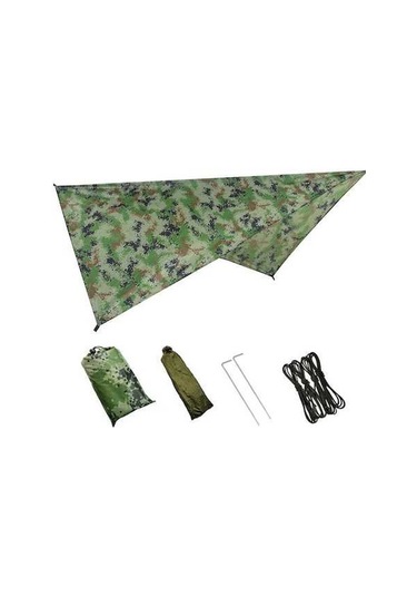 Novahub Çok Amaçlı Su Geçirmez Terylen Velaryum Kamp Ve Piknik İçin Pratik Taşınabilir Örtü Kamuflaj Çok Renkli