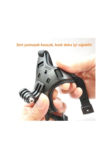 Kask Kamera Çene Tutucu 4 Bacaklı Esnek Kırılmaz Yeni Model