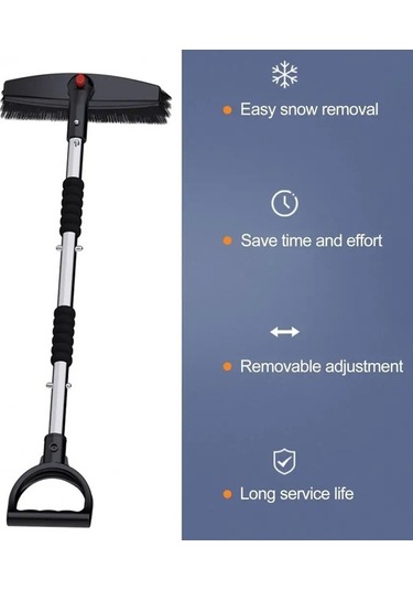 Wondernest Sones Seti Paslanmaz Kürek Kar Kapanabilen Gümüş Fırça Çelik Araba Açılıp Gümüş