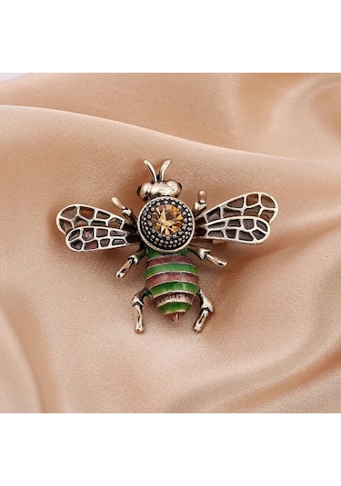 Vintage Klasik Kadınlar Lüks Arı Kristal Broş Takı Büyük Rhinesotne Metal Style 15 Style 15 Çok Renkli