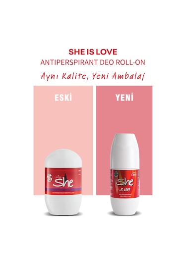 She Is Love Kadın Roll-On Deodorant 50 ML