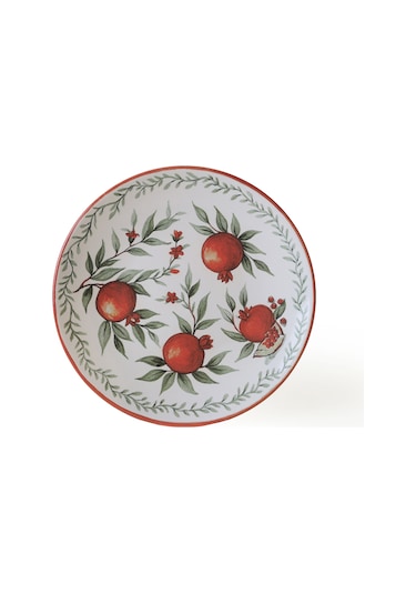 Kerramika Nar Ege Pasta Tabağı 20 Cm 4 Adet 23800-01 Çok Renkli