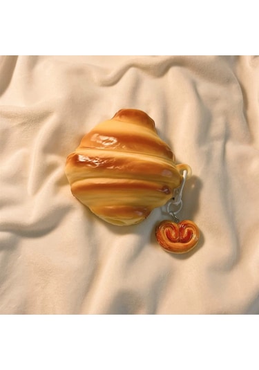 Snapbuy Airpods Uyumlu Askılı Kruvasan Tasarımlı Yumuşak Kulaklık Kılıfı Airpods 3.nesil