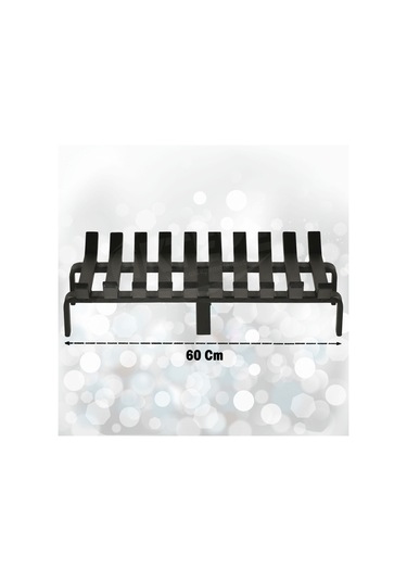 60 Cm X 32 Cm 10 Çubuklu Ekstra Şömine Izgarası Dar Gözlü Izgara