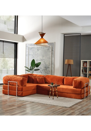 Legom Lucas Aktivite Koltuğu Yatak Olabilen Çok Amaçlı Kanepe L Koltuk Kiremit Kiremit