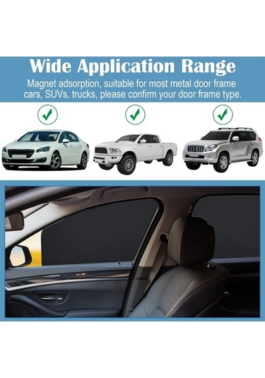 Novahub 4 Parça Araç Gölgelik Seti: Uv Ve Gizlilik Koruyan Pratik Manyetik Perdeler