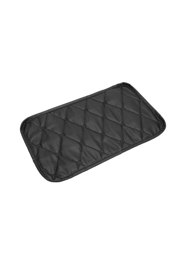 Fosenze Araba Kol Dayama Kutusu Kılıfı Pu Deri Su Geçirmez Toz Proof Esnek Bandlı Evrensel Uyumlu Temizlenmesi Kolay 29x17cm Siyah