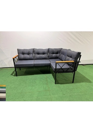 2 2 Köşe Balkon-bahçe-kafe-çay Seti-koltuk Takımı-mutfak Köşe-ofis Koltuğu Yön Değiştirilebilir Mavi