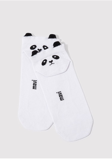 Mavi - Beyaz Patik Çorap 1912466-620 Beyaz