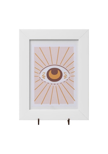 Dekoratif 4'lü Fotoğraf Çerçevesi - Beyaz