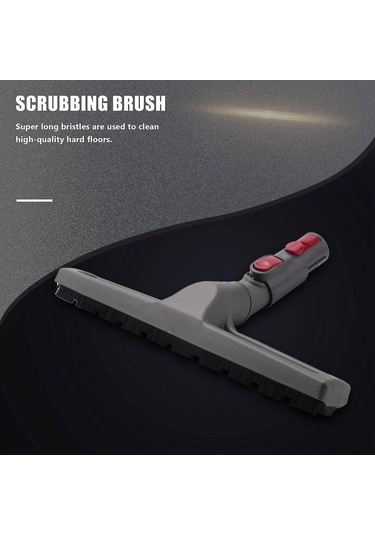 Yaozixa  V7 V8 V10 V11 İçin Değiştirme Ahşap Zemin Fırçası - Uzun Tüy Dizaynı - Gri Renk - 92001804 Uyumlu