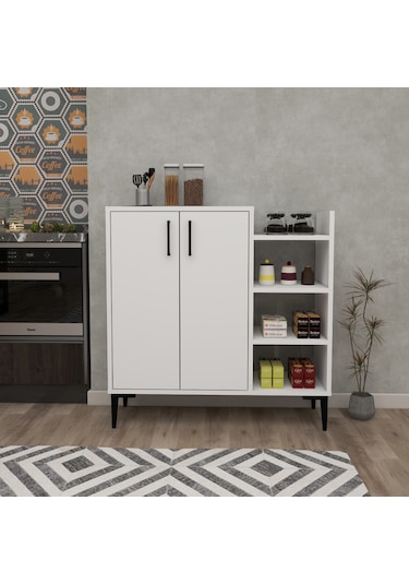 Arnetti Mutfak Banyo Dolabı Leskar Çok Amaçlı Dolap, Beyaz