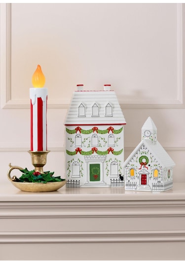 The Mia Dekoratif Led Işıklı Yılbaşı Mumu 18x17x38 Cm