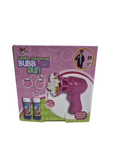 Pilli Çok Delikli Köpük Atan Tabanca Pembe