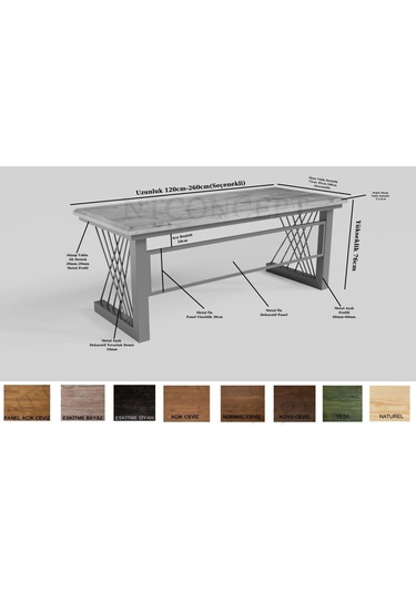 Onix Ntconcept Masif Ağaç Ofis Ve Çalışma Masası