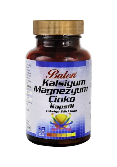 Balen Kalsiyum Magnezyum Çinko 709 Mg 90 Kapsül x 3 Adet