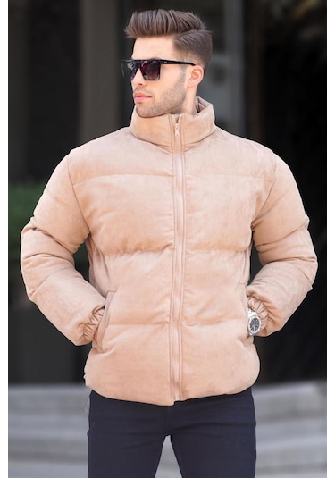 Madmext Camel Nubuk Erkek Şişme Mont 6802-camel Camel
