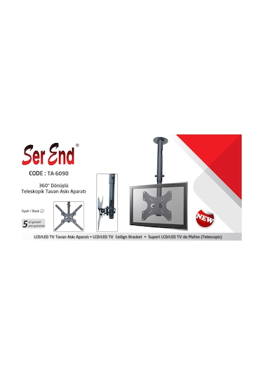 Serend Ta 6090 27 48'' Tavan Askı Aparatı 60Cm 90Cm