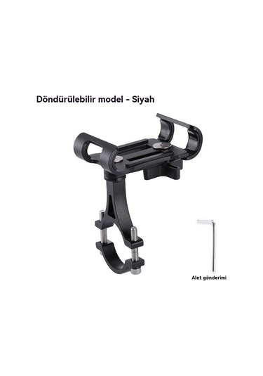 Bisiklet Alüminyum Alaşımlı Sa Telefon Tutacağı, Bisiklet Ve Motosiklet Navigasyon Standı Black