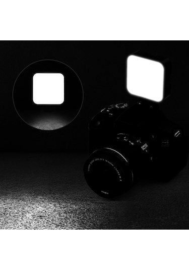Samdoo Andoer W36 Led Fotoğraf Işığı 5600k 5 Seviye Parlaklık Ayarı 3 Soğuk Ayaklı Üst 1200mah Pil İle Kamera/tripoda Uyumlu