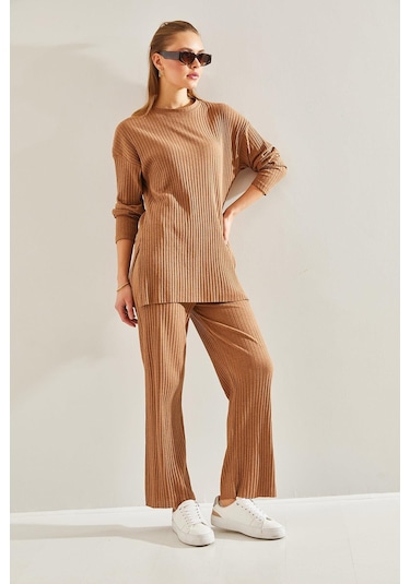 Shade Kadın Fitilli Kaşkorse Alt Üst Takım 60201024 - Camel