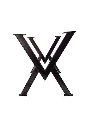 Sehpa Ayağı Masif Ahşap Kütük Orta Sehpa Ayakları Metal Ayak