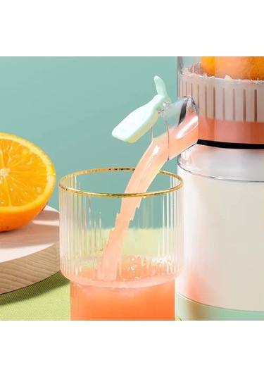 Wondernest Usb Taşınabilir Portakal Meyve Sıkacağı Elektrikli Şarj Beyaz Fx Beyaz