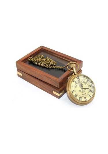 Ahşap Kutulu Köstekli Saat Karışık Renk