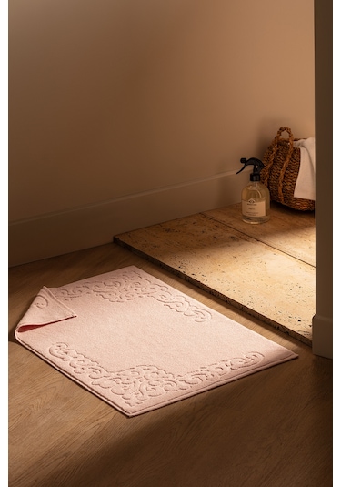 Orlena %100 Pamuk Ayak Havlusu - Pudra - 50x70 Cm Pudra