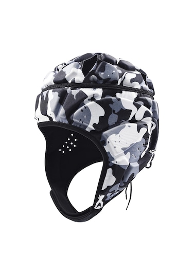 Ayarlanabilir Kaleci Kaskı Spor Futbol Rugby Kaleci Kaskı Baş Koruyucu Siyah