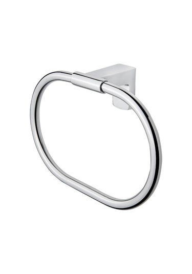 Ahlez Premium Ikili Bornoz Askılık Yuvarlak Havluluk Banyo Seti Krom