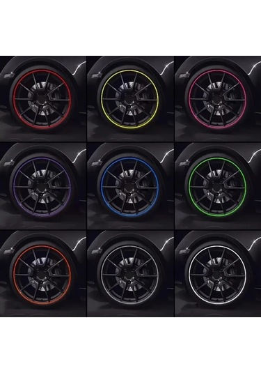 Willowhaven 4 Adet Mor Jant Koruyucu - 360 Çizilmeye Dayanıklı Abs Tasarım